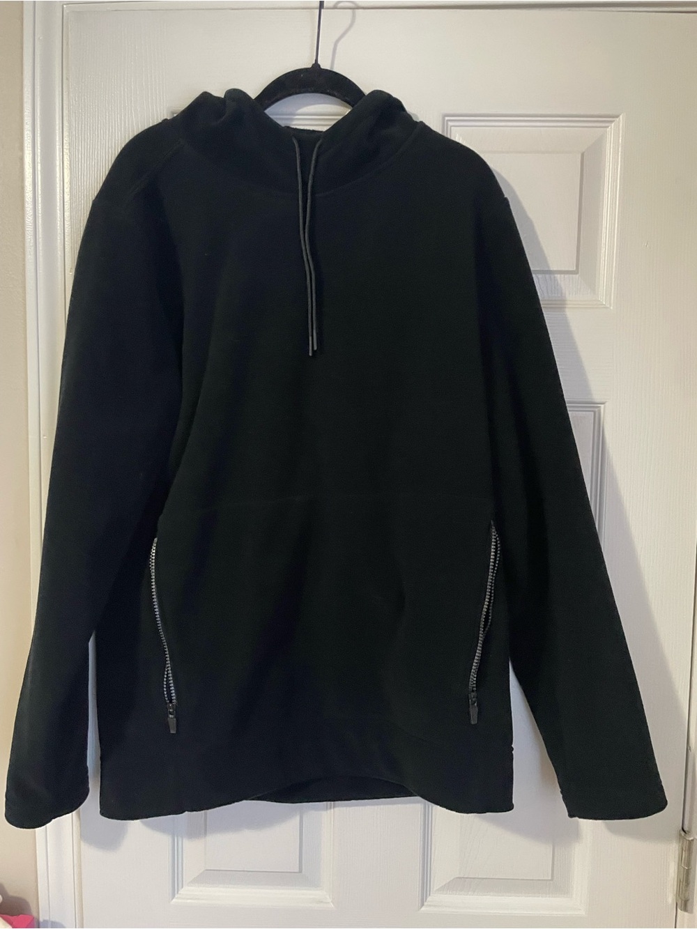 NOBULL Black Zip-Pocket Hooded Sweater